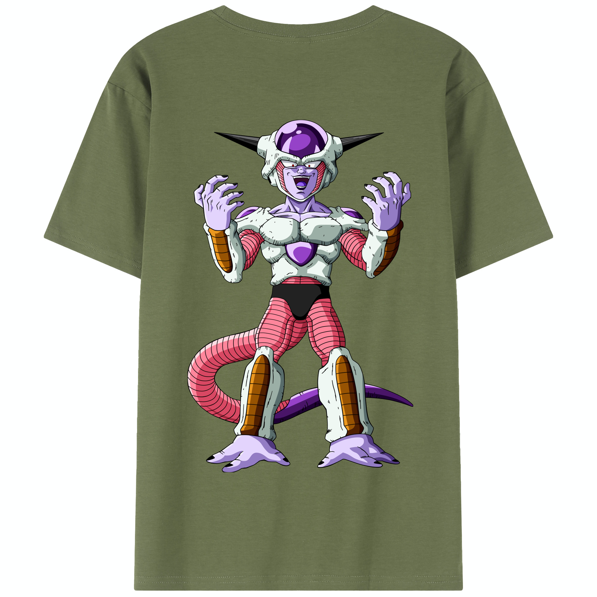 （画像用） ドラゴンボール フリーザ DRAGON BALL Frieza 綿100％半袖Tシャツ（背面プリント）